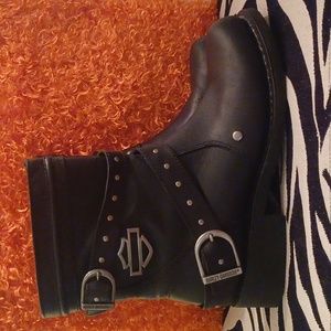 Harley-Davidson Black Combat Boots